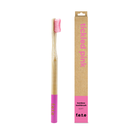 Adult's Soft Bamboo Toothbrush - Tickled Pink