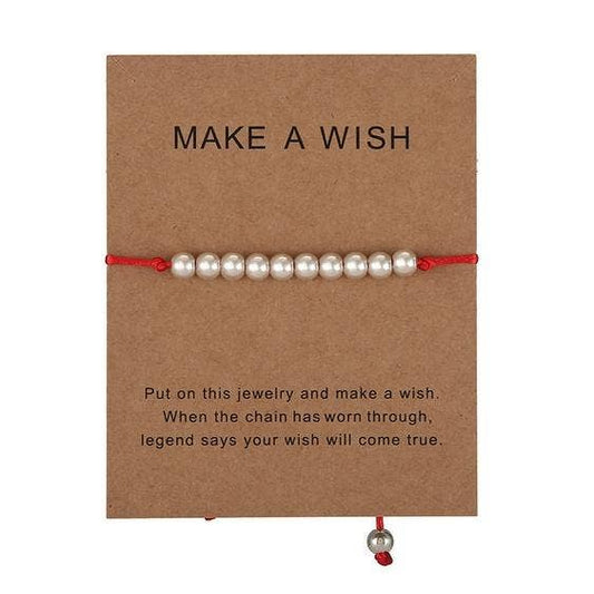 MAKE A WISH Bracelet on card