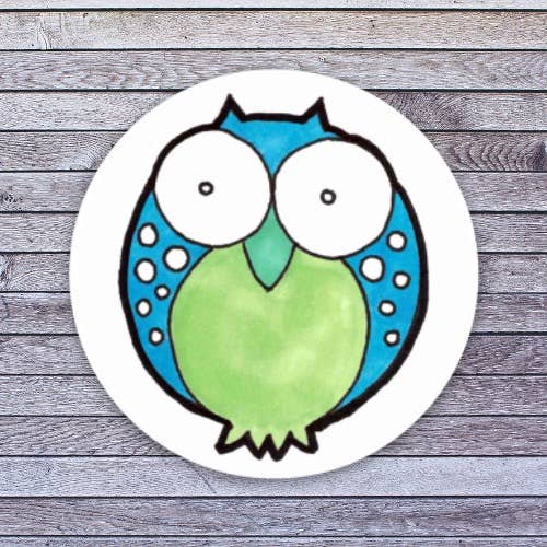 Owl sticker