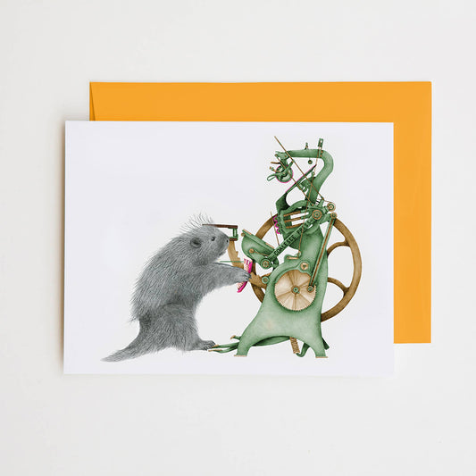 Reuben Gutenberg Porcupine Note Card