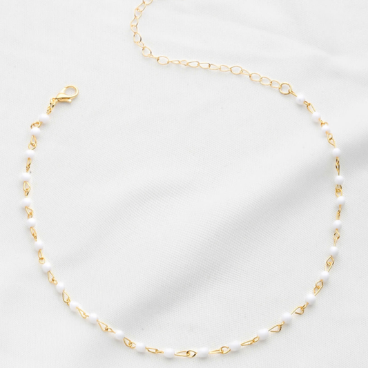 Beaded/Chain Choker - hiraethcynefin