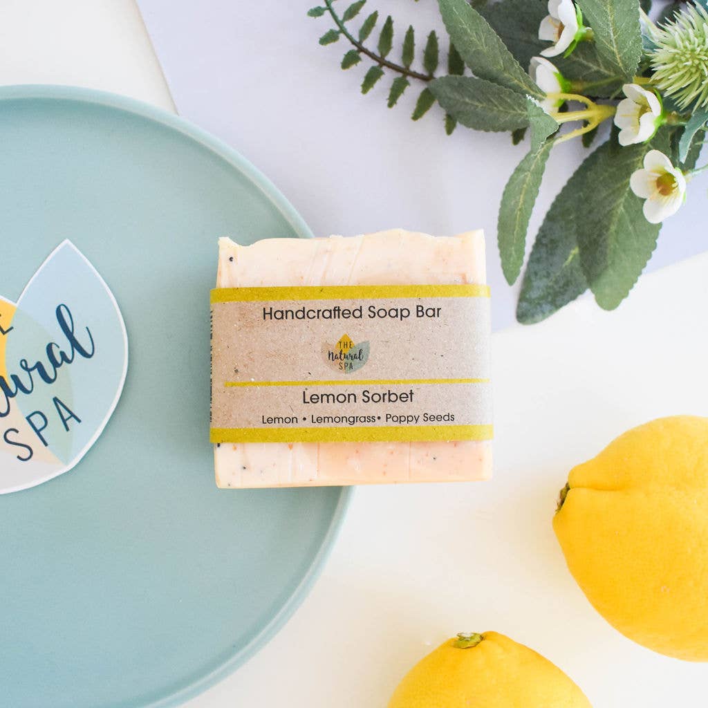 Lemon Sorbet Cold Process Soap 100g