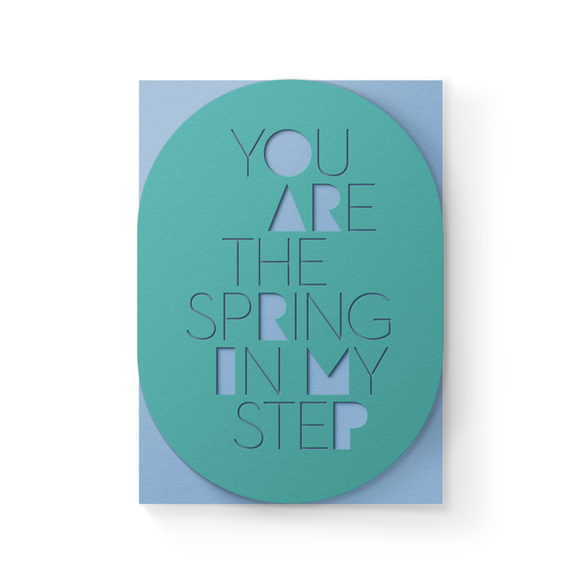 Dear Beni - Spring in Step A6 Sleeve Greeting Card - hiraethcynefin