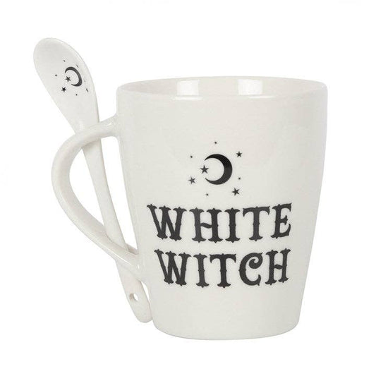 White Witch Cup and Spoon Set
