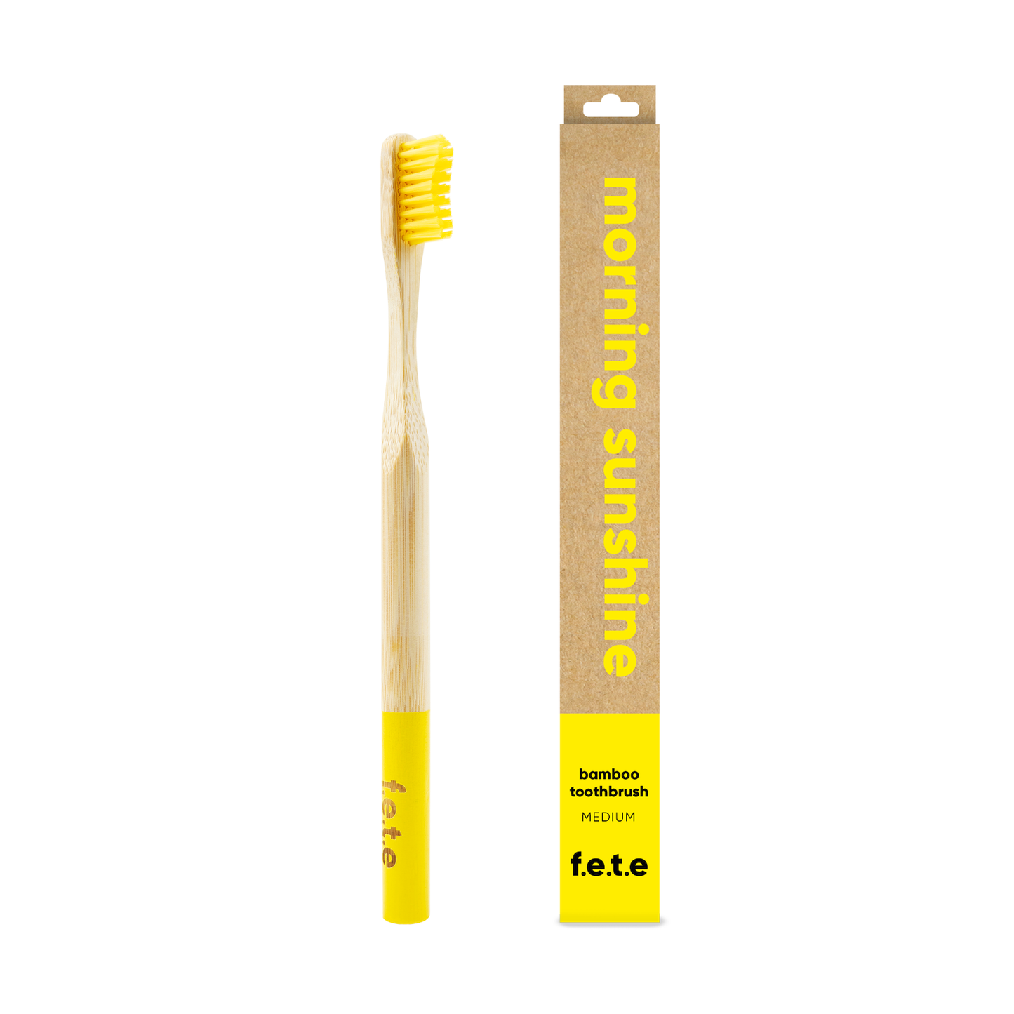 Adult's Medium Bamboo Toothbrush - Morning Sunshine