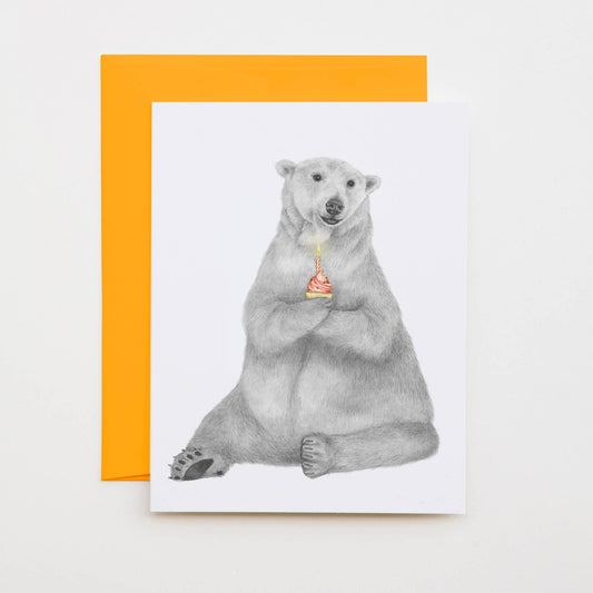 Central & Gus - Hudson Churchill Polar Bear Note Card - hiraethcynefin