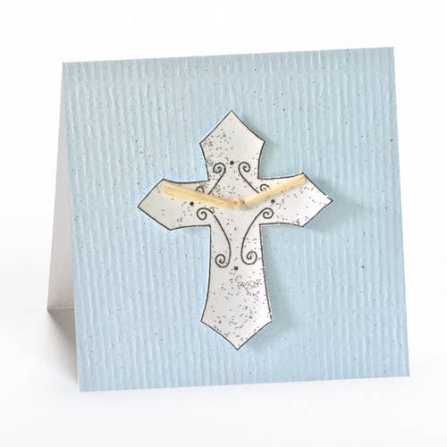 Cross (BLUE) Gift Enclosure Card