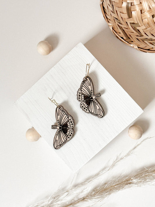 The Golden Butterflies Earrings