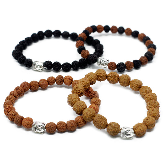 Rudraksha Buddah Bangle