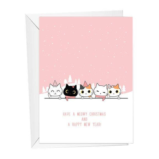 Just Cats - Meowy Christmas/Happy Mew Year Card