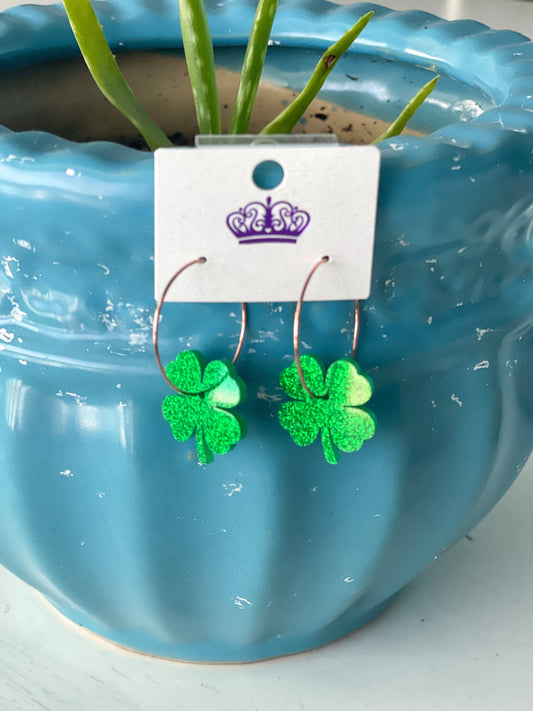 Lucky Clover "Dangle Earrings"