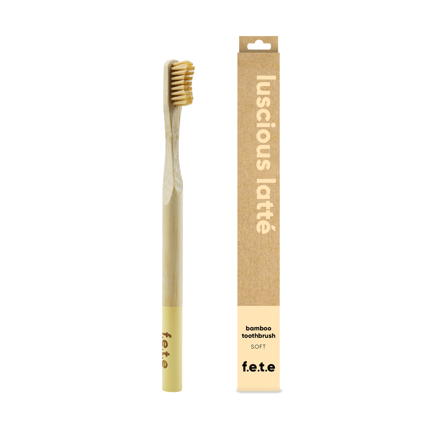 Adult's Soft Bamboo Toothbrush - Luscious Latte